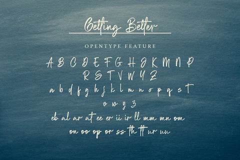 Getting Better - Handwritten Font Font Alpaprana Studio 