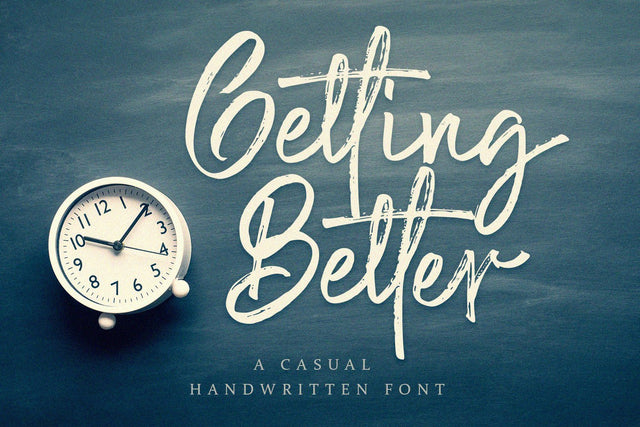 Getting Better - Handwritten Font Font Alpaprana Studio 