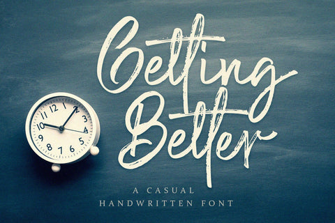 Getting Better - Handwritten Font Font Alpaprana Studio 