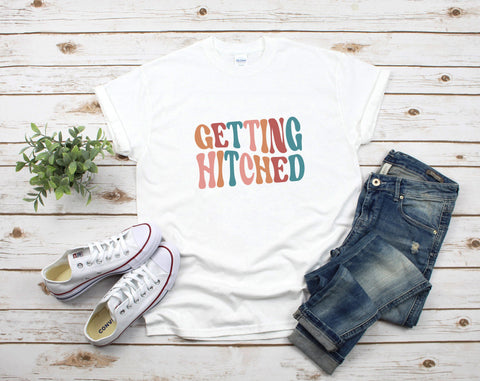 Getting Hitched SVG, Getting Rowdy SVG, Bachelorette Party Matching SVG, Bridal Party Matching Shirts SVG SVG HappyDesignStudio 
