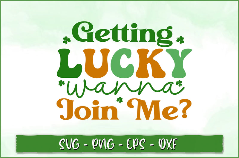 Getting lucky wanna join me Retro SVG SVG Shetara Begum 