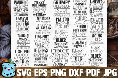 Getting Older Bundle - Retired SVG Cut Files SVG MintyMarshmallows 