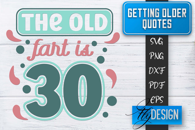 Getting Older Quotes SVG | Old SVG | Classic Design SVG Fly Design 