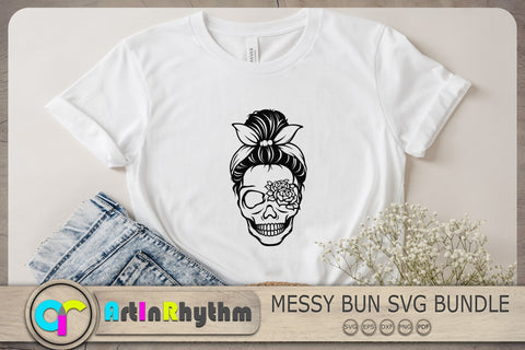 Getting Shit Done Svg, Messy Bun Svg, Messy Bun With Bandana Svg SVG Artinrhythm shop 