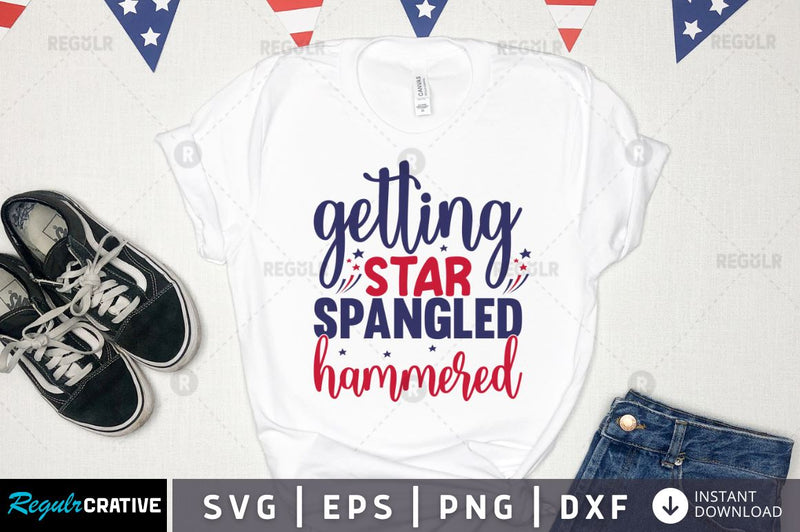 Getting star spangled hammered SVG SVG Regulrcrative 