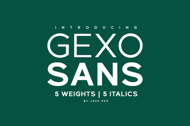 Gexo Sans - Elegant font Font Javapep 