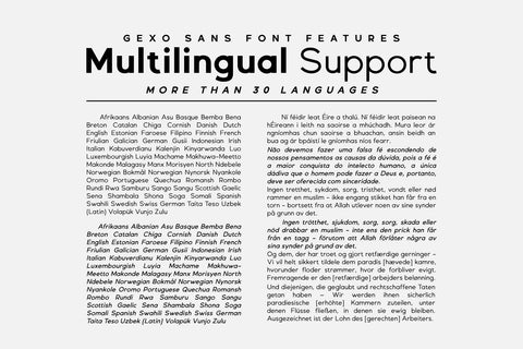 Gexo Sans - Elegant font Font Javapep 