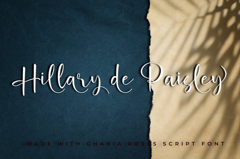 Ghania Roses script Font Akrt Std 