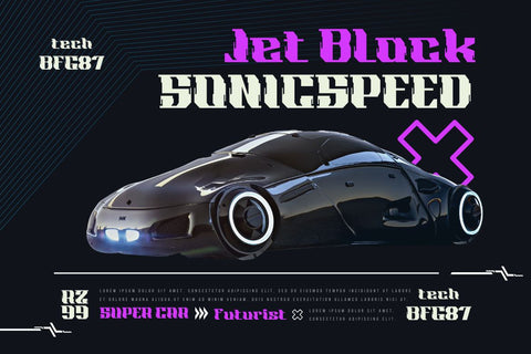 Ghora | Futuristic Font Font twinletter 