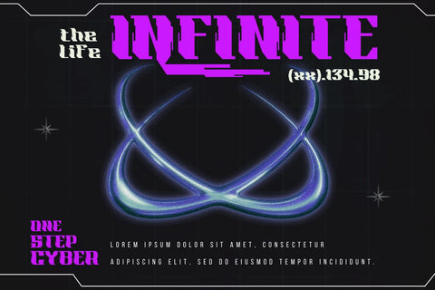 Ghora | Futuristic Font Font twinletter 