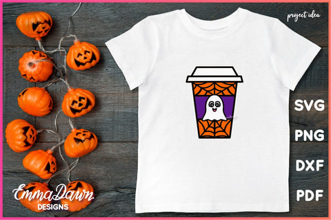 Ghost Coffee Cup SVG Bundle SVG Emma Dawn Designs 
