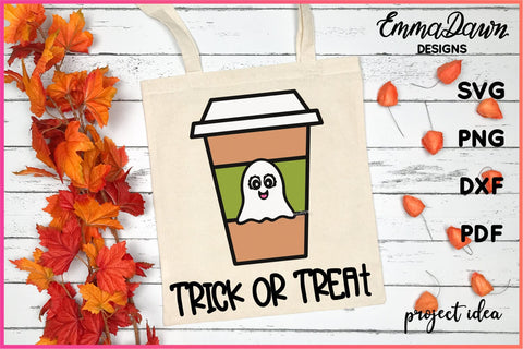 Ghost Coffee Cup SVG Bundle SVG Emma Dawn Designs 