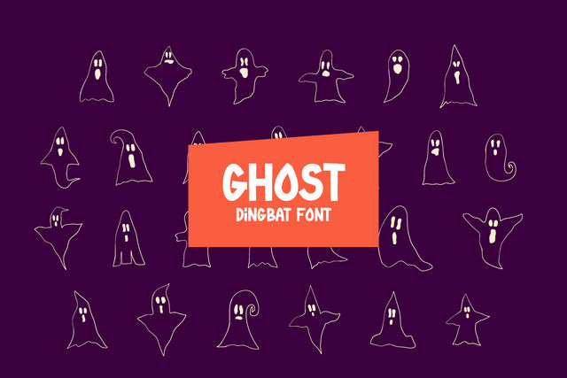 Ghost - Dingbat font Font Masyafi Studio 