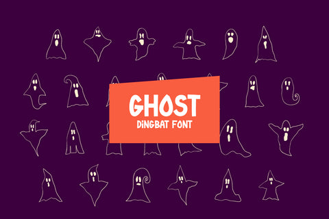 Ghost - Dingbat font Font Masyafi Studio 