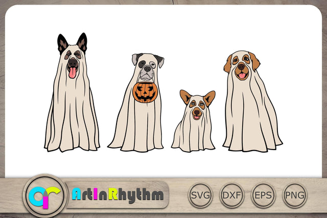 Ghost Dogs Svg, Halloween Dogs Svg, Halloween Svg, Ghost Svg SVG Artinrhythm shop 
