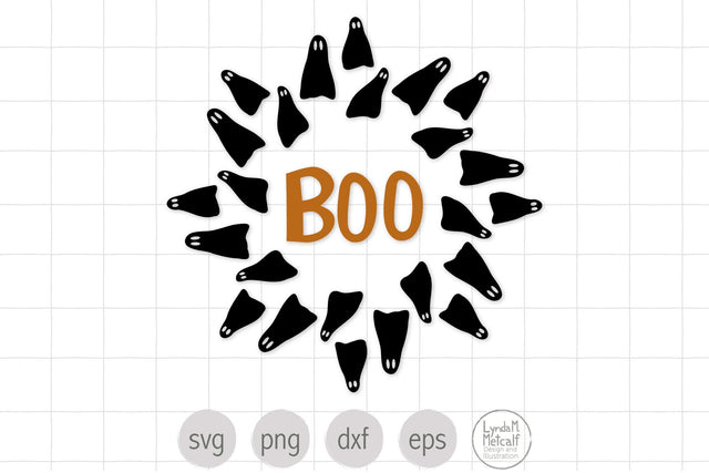 Ghost Frame Svg for Halloween SVG Lynda M Metcalf 