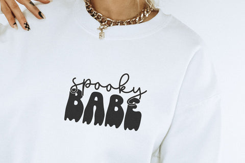 Ghost House - Retro Drip Halloween Font Font KA Designs 