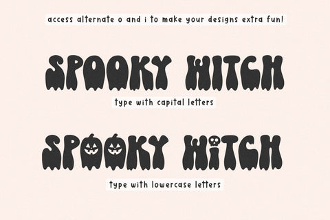 Ghost House - Retro Drip Halloween Font Font KA Designs 