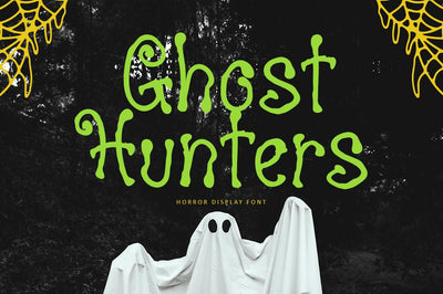 Ghost Hunters - Horror Display Font Font Illushvara Design 