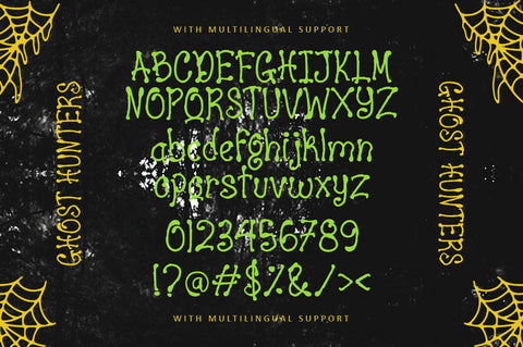 Ghost Hunters - Horror Display Font Font Illushvara Design 