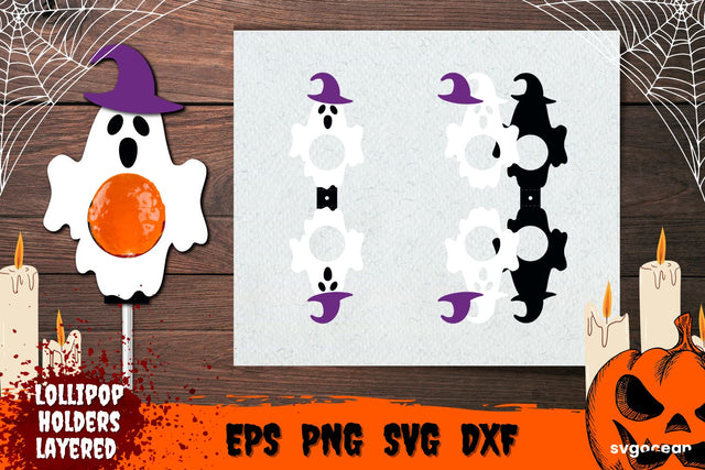 Ghost Lollipop Holder | Candy Holders | Svg Bundle | Cut File SVG SvgOcean 
