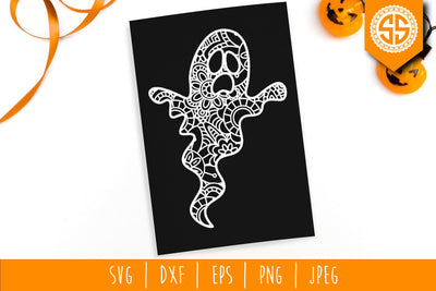 Ghost Mandala Zentangle SVG SavoringSurprises 