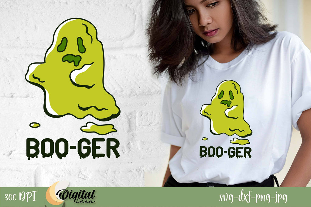 Ghost Picture SVG. Boo-Ger SVG. - So Fontsy