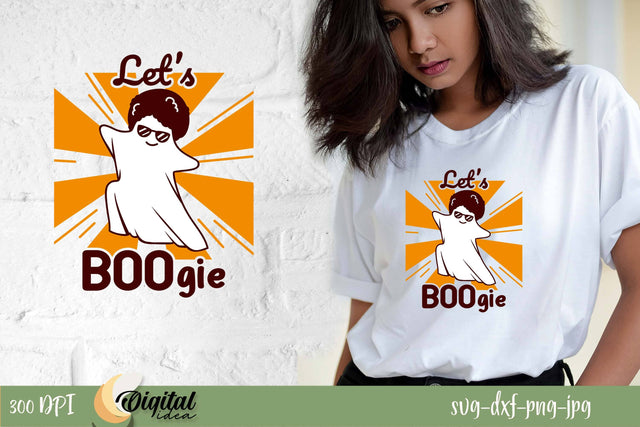 Ghost Picture SVG. Let's BooGie SVG. SVG Evgenyia Guschina 
