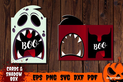 Ghost Pop Up Card Template | Pop-up | Cut Files SVG SvgOcean 