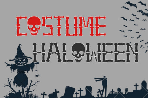 Ghost Skeleton Font Prasetya Letter 