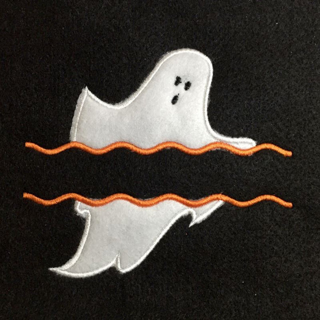 Ghost Split Applique Embroidery Design Embroidery/Applique Designed by Geeks 