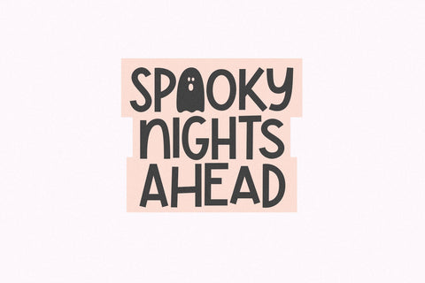 Ghost Story - Cute Halloween Font Font KA Designs 