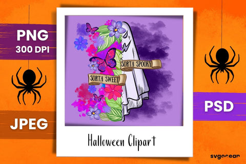 Ghost Sublimation | PNG Bundle | Sorta Sweet Sorta Spooky SVG SvgOcean 