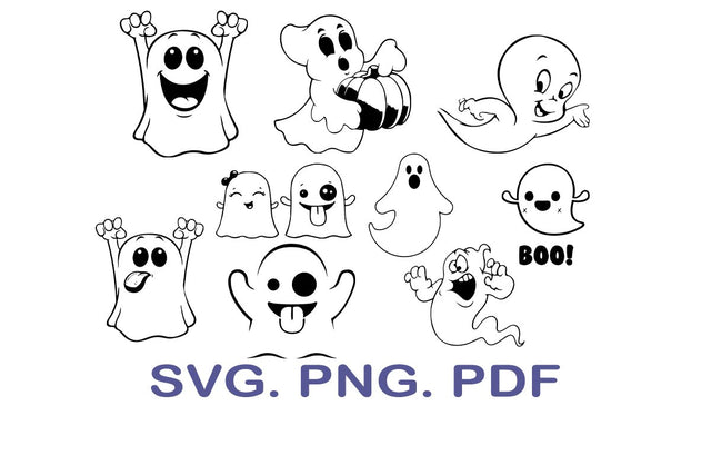 Ghost SVG Bundle, Ghost SVG, Halloween SVG Bundle SVG MagicDesignUS 