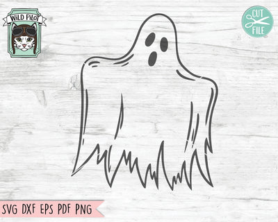 Ghost SVG File, Halloween SVG, Halloween Cut File, Ghost Cut File, Ghost Clipart, Spooky SVG File, Spooky Cut File, Halloween Clipart SVG Wild Pilot 