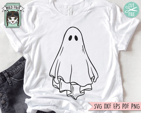 Ghost SVG File, Halloween SVG, Halloween Cut File, Ghost Cut File, Ghost png file, Spooky SVG File, Spooky Cut File, Halloween Clipart SVG Wild Pilot 