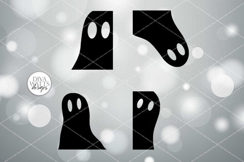 Ghost SVG Set | Halloween Sign / Design Set SVG Diva Watts Designs 