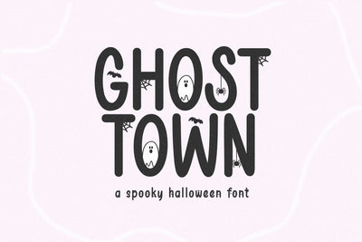 Ghost Town - Spooky Halloween Font Font KA Designs 