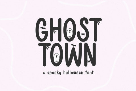 Ghost Town - Spooky Halloween Font Font KA Designs 