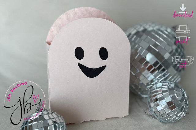 Ghost Treat Bag SVG l Ghost Goodie Bags SVG SVG Jen Balding 
