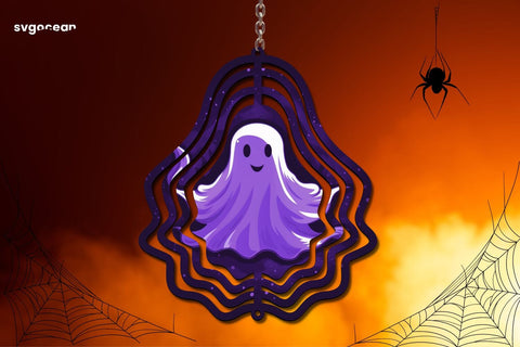 Ghost Wind Spinner Canva Mockup | Editable | Easy to use Mock Up Photo SvgOcean 