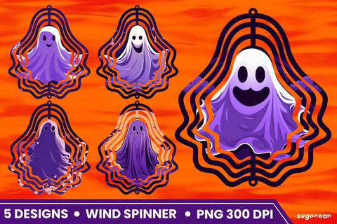Ghost Wind Spinner | Halloween Sublimation SVG SvgOcean 