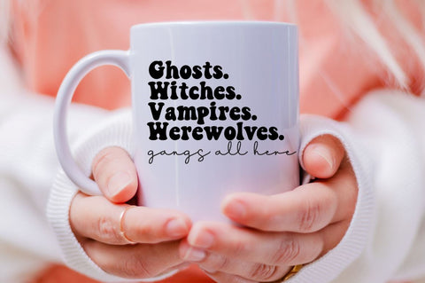 Ghost. witches. vampires. werewolves. gangs all here, Halloween SVG SVG DESIGNISTIC 
