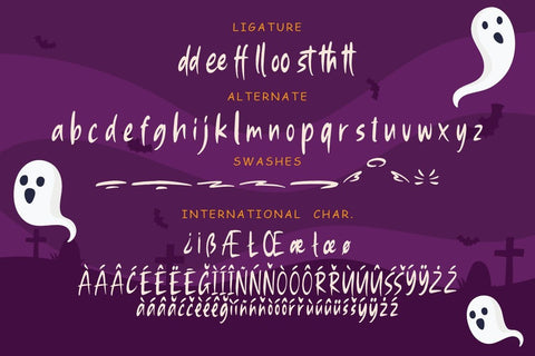 Ghostily Spooky Halloween Typeface Font Creatype Studio 