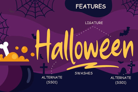 Ghostily Spooky Halloween Typeface Font Creatype Studio 