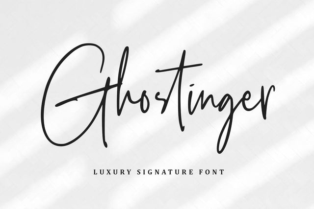 Ghostinger Font Abo Daniel Studio 