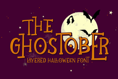 Ghostober | Halloween Layered Font Font Garisman Studio 