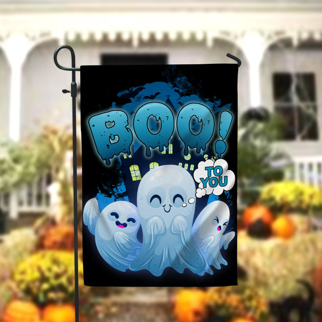 Ghosts And Webs Halloween Garden Flag - 12x18 Garden Flag Sublimation Design Download PNG File Instant Download Sublimation CaldwellArt 