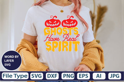 Ghosts Have Real Spirit SVG Cut File SVG DesignPlante 503 