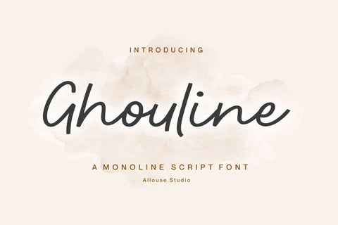 Ghouline Font Allouse.Studio 